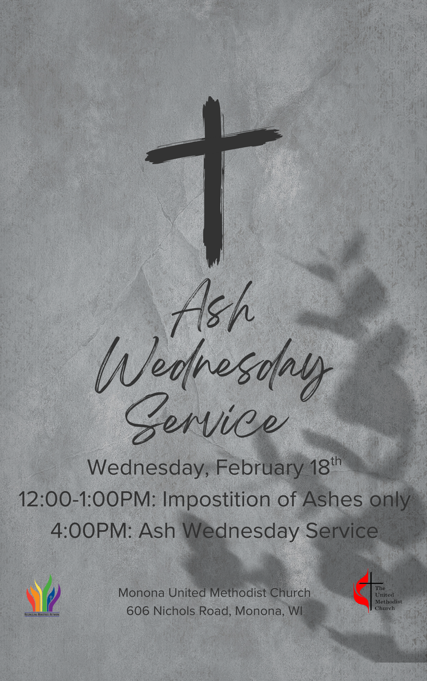 Ash Wednesday service